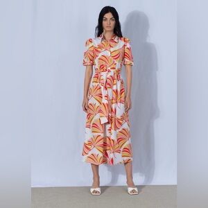 Anonyme Designers Palms Shirt Maxi Dress . Size S